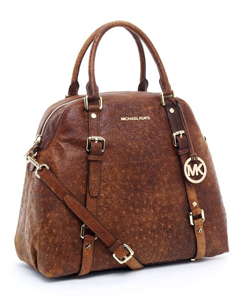 Michael michael kors bedford large bowling satchel mocha 